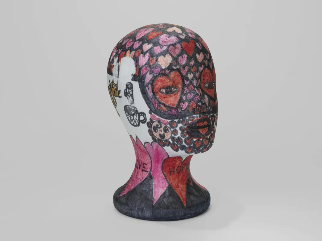 Cancer patient Sarah's wig stand