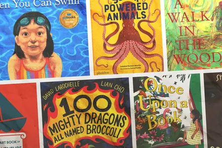 This year&#39;s titles include 100 Mighty Dragons All Named Broccoli, Superpowered Animals and Once Upon a Book.