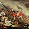 This John Trumbull painting of the Battle of Bunker Hill presents a romanticized version of Joseph Warren's death.
