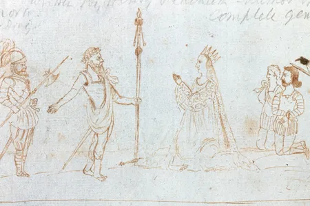 This drawing of a performance of Shakespeare's Titus Andronicus has given scholars an understanding of how blackface was used in Elizabethan England.