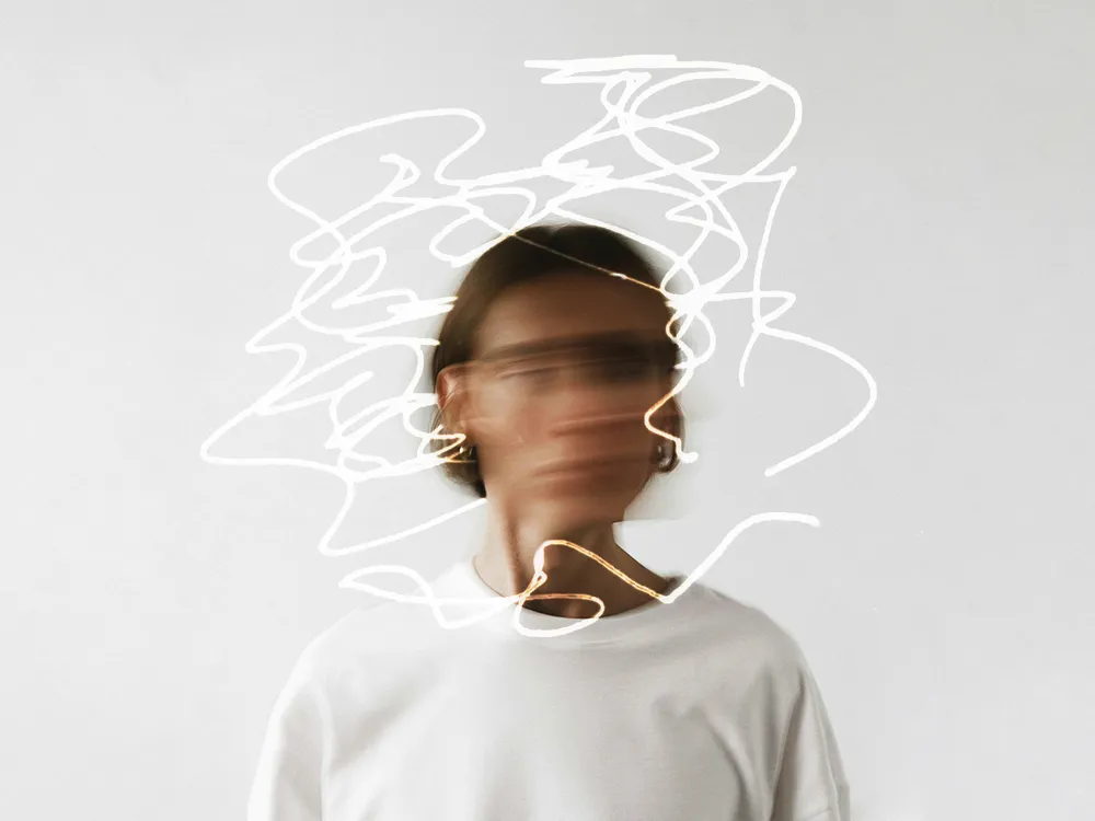 Woman With ADHD Illustration
