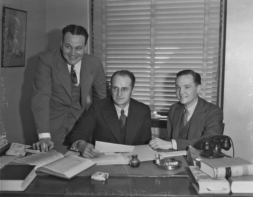 John Langan (right) with his lawyers